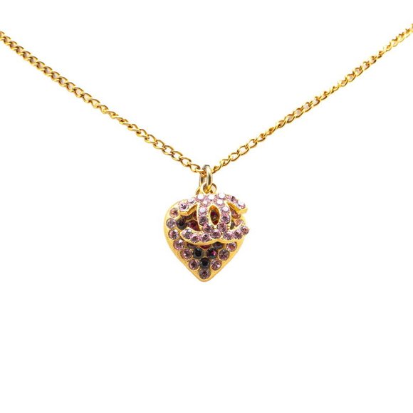 CHANEL Pink Logo Necklace - Picture 1 of 4